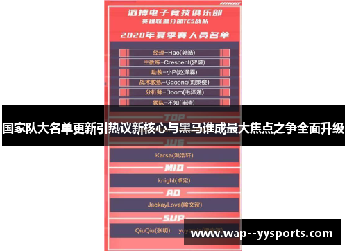 国家队大名单更新引热议新核心与黑马谁成最大焦点之争全面升级