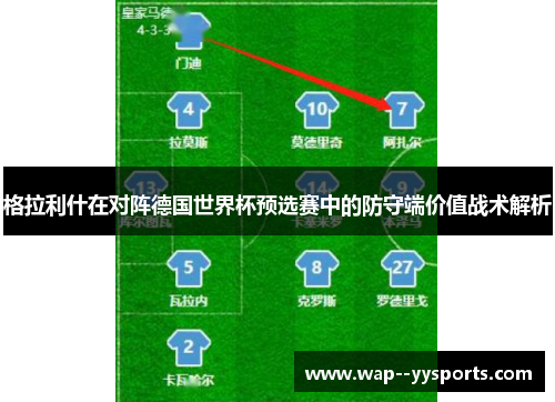 格拉利什在对阵德国世界杯预选赛中的防守端价值战术解析